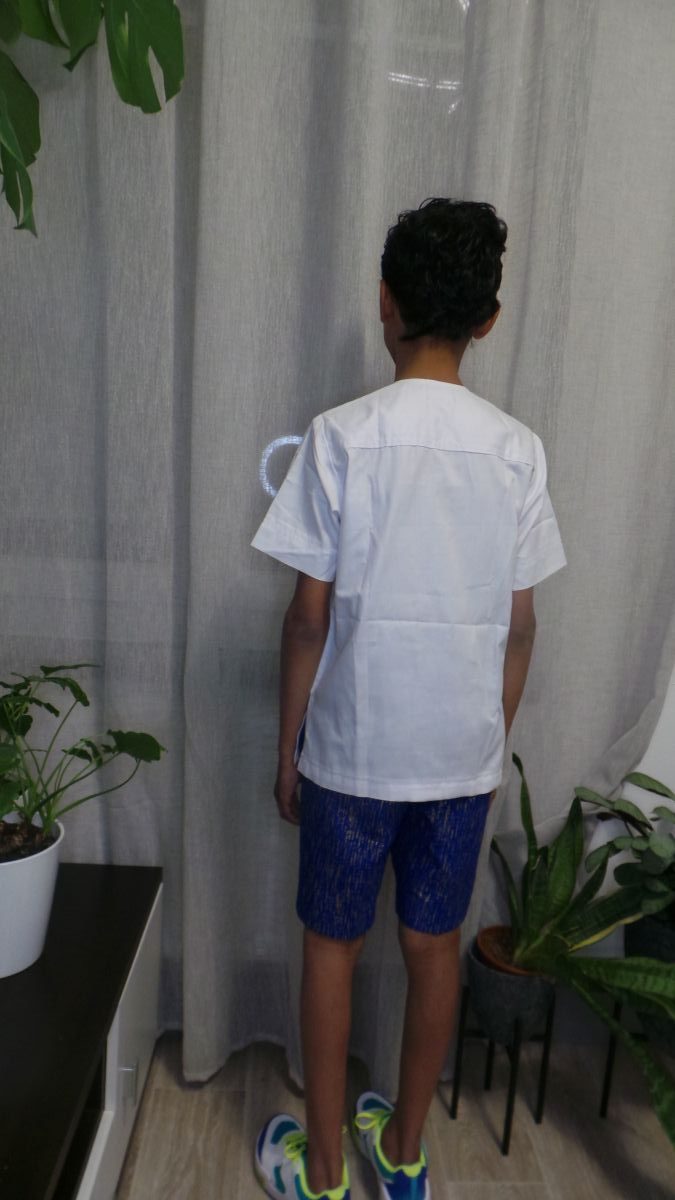 Ensemble short Blue Graphic