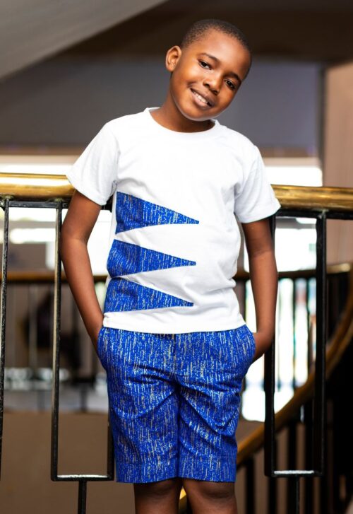 Ensemble short Kente