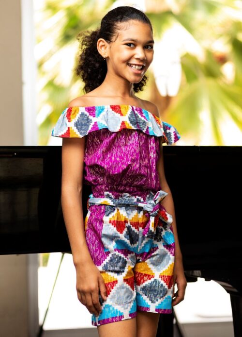 Ensemble short Kente