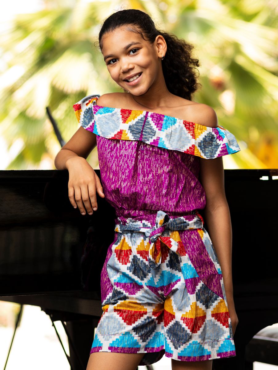 Ensemble short Kente