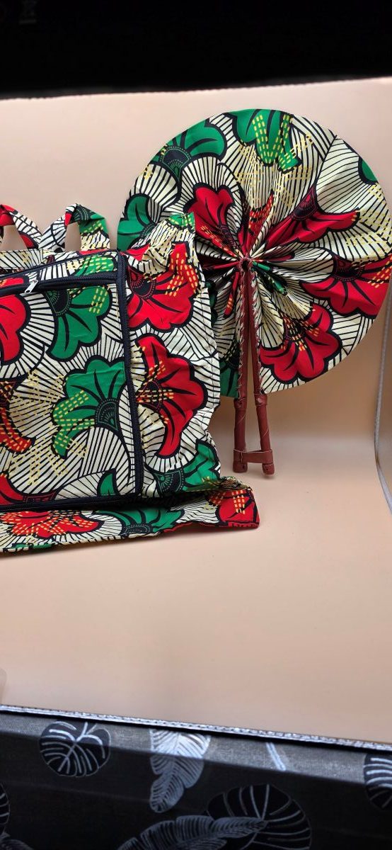 Ensemble tote bag eventail