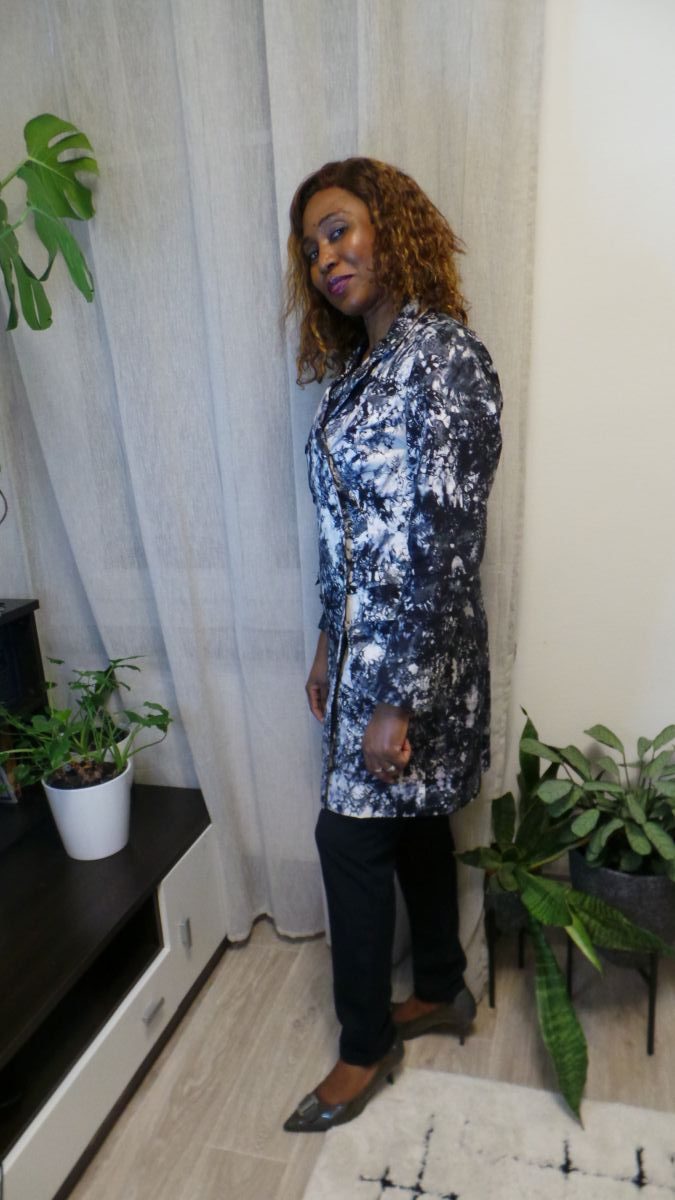 Manteau Tie and dye Blackyork