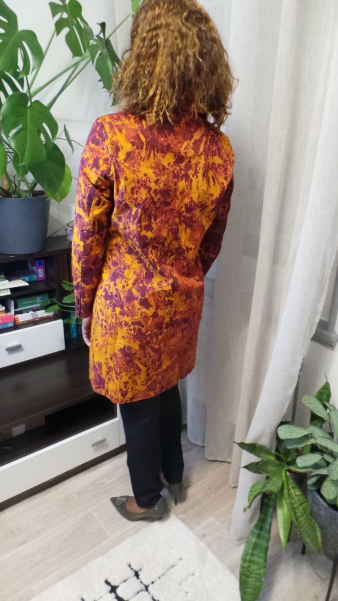 Manteau tie and dye citrine