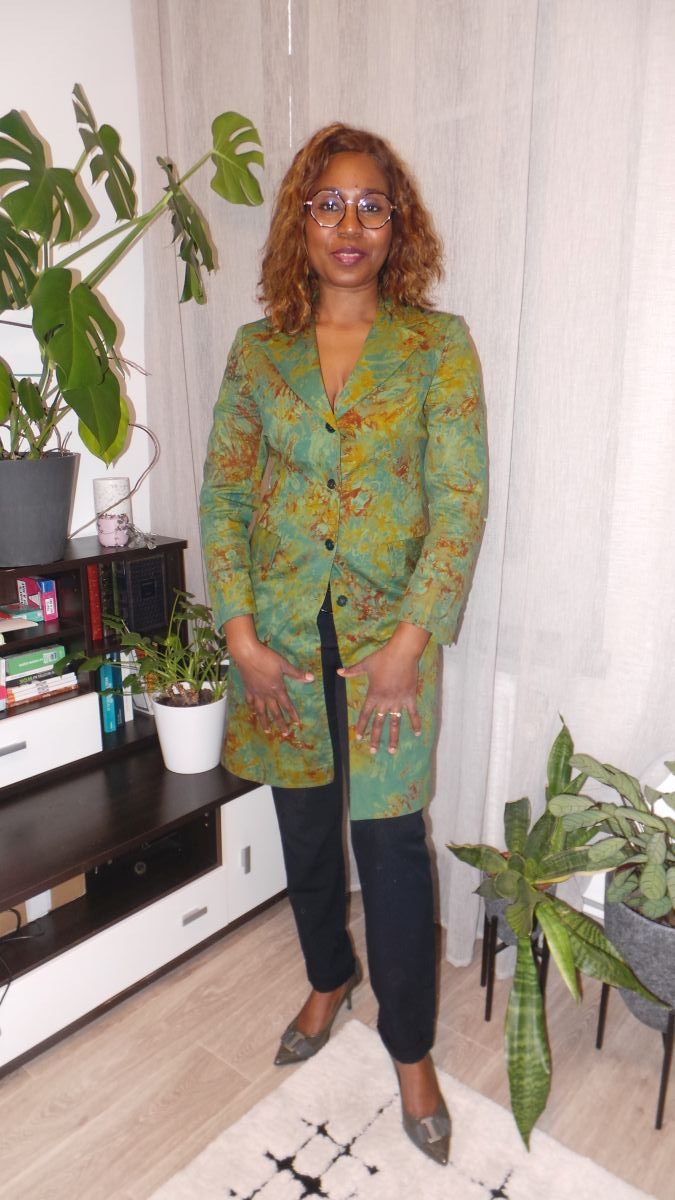 Manteau tie and dye citrine