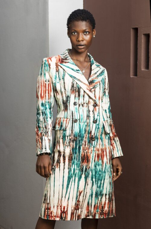 Manteau Tie and dye Green Butter