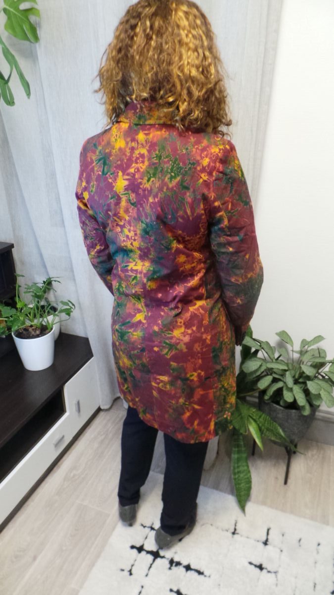 Manteau tie and dye citrine