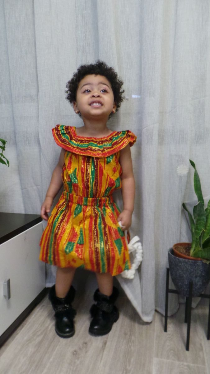 Ensemble Kente enfant