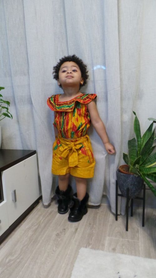 Ensemble Kente enfant